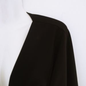 Boohoo Black kimono sleeve duster with belt.